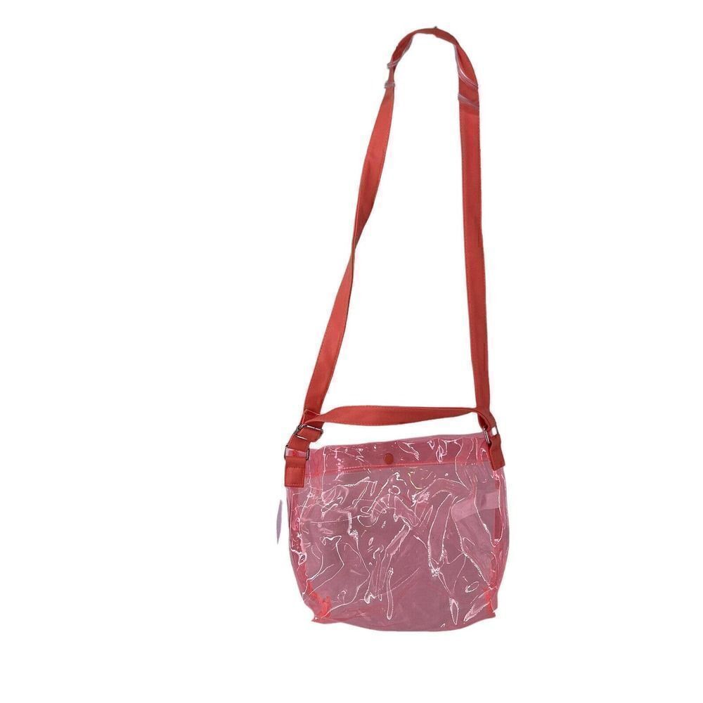 Wild Fable Crossbody Bag Clear Pink Bright Fun Beach Events Snap Close Purse Bag